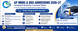 Andhra Pradesh MBBS and BDS Competent Authority Quota Admissions 2026–27: Complete Details